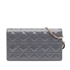 Patent Cannage Lady Dior Wallet On Chain