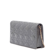 Patent Cannage Lady Dior Wallet On Chain