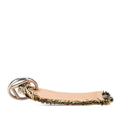 Zucca Leather and Raffia Triplette Clutch