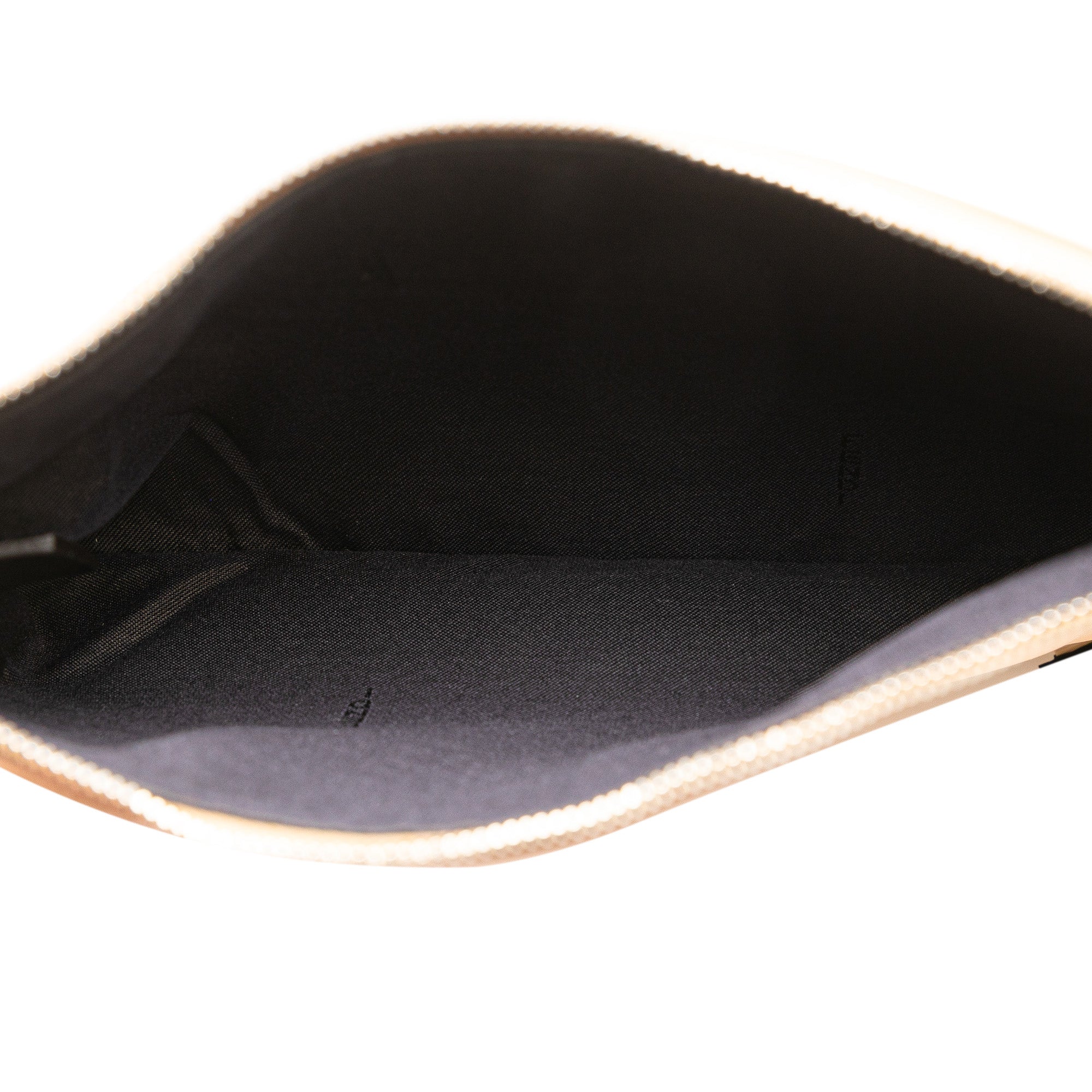 Zucca Leather and Raffia Triplette Clutch