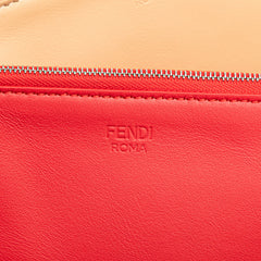 Zucca Leather and Raffia Triplette Clutch