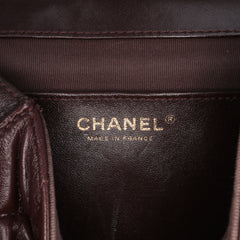 Mini Quilted Shiny Lambskin Single Flap