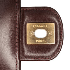 Mini Quilted Shiny Lambskin Single Flap