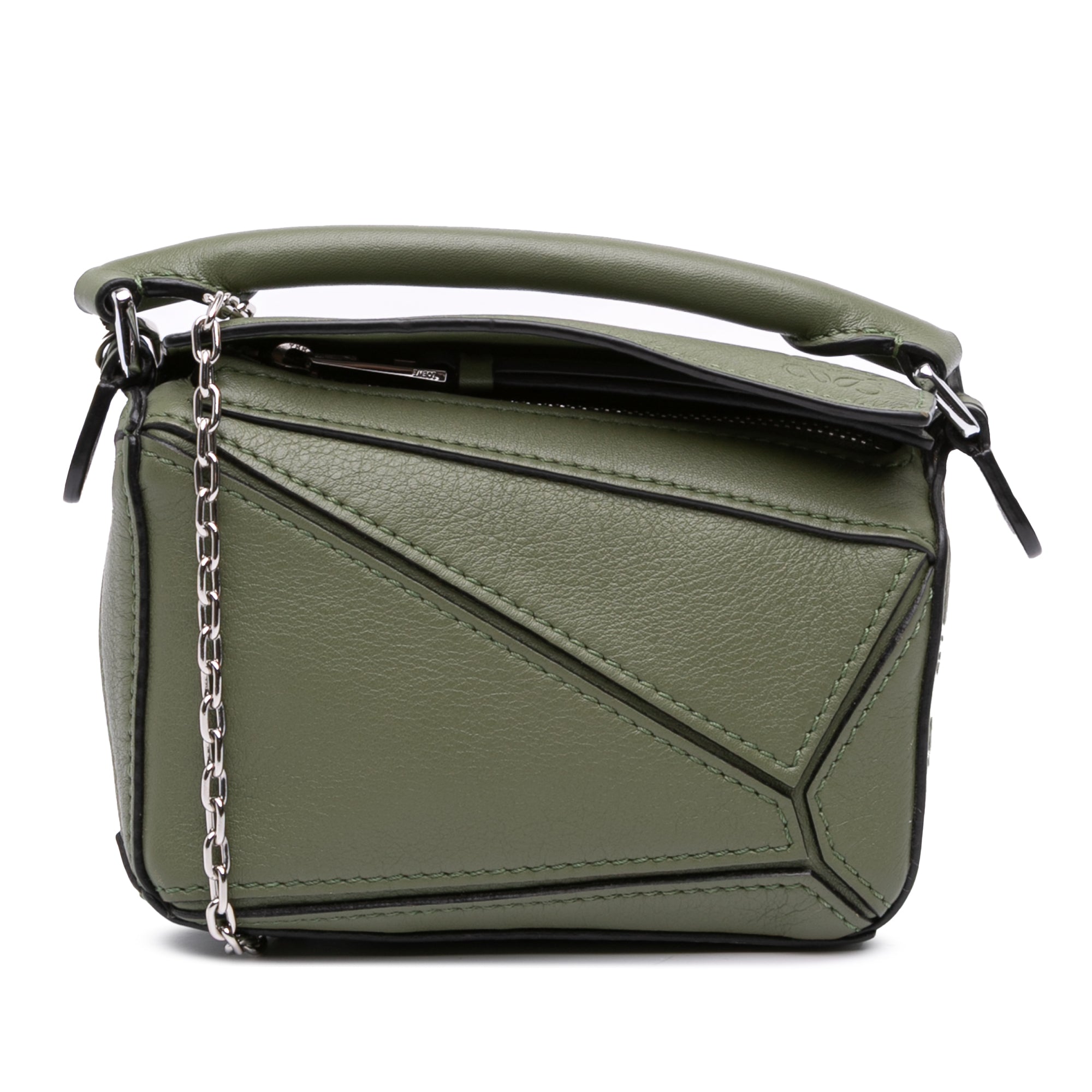 Nano Calfskin Puzzle Satchel