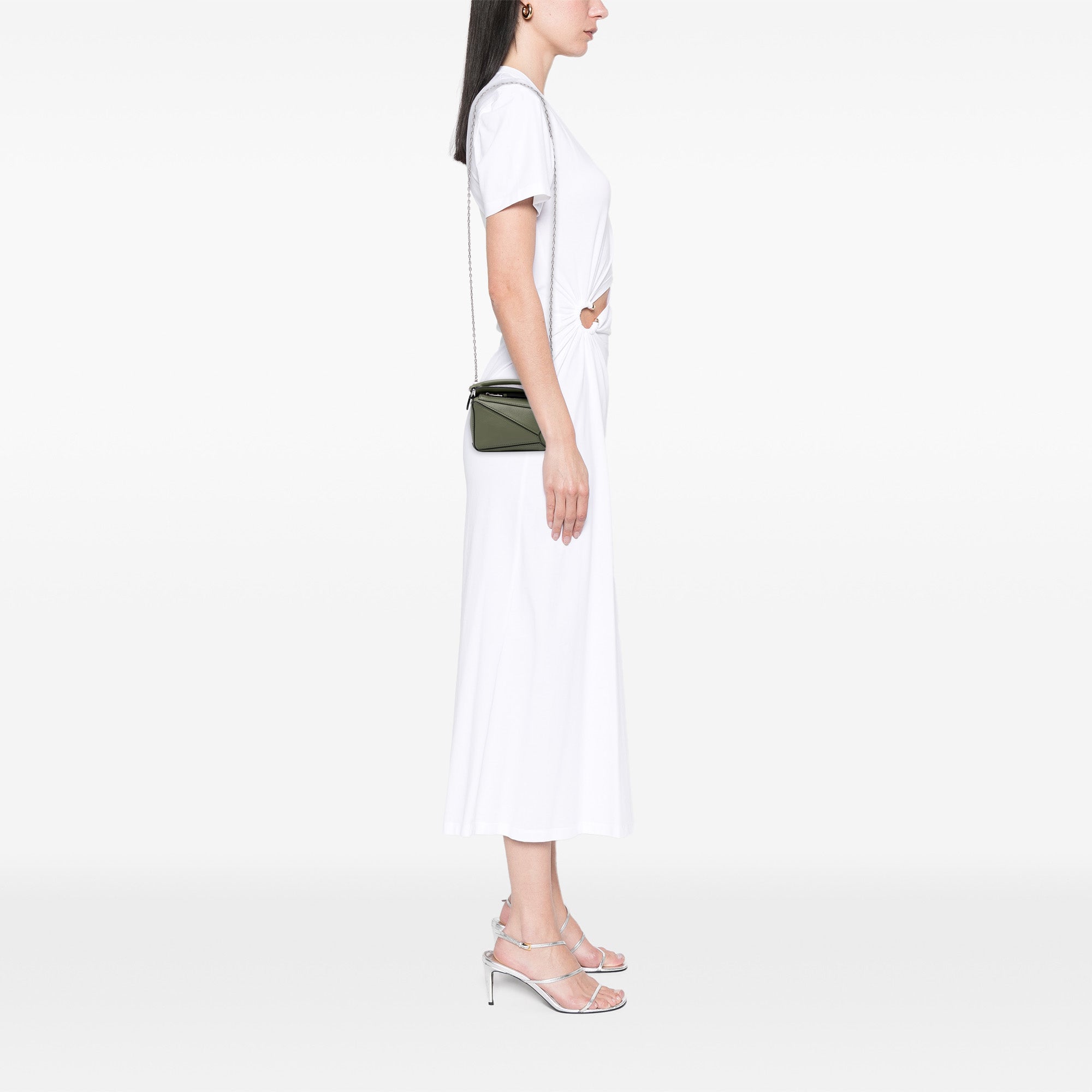 Nano Calfskin Puzzle Satchel