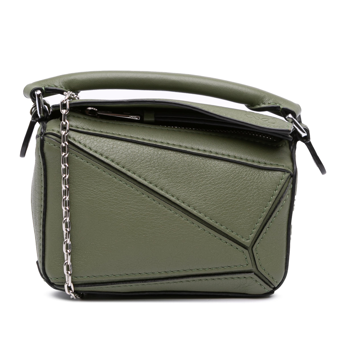 Nano Calfskin Puzzle Satchel