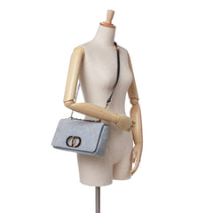 Medium Denim Macrocannage Caro Bag