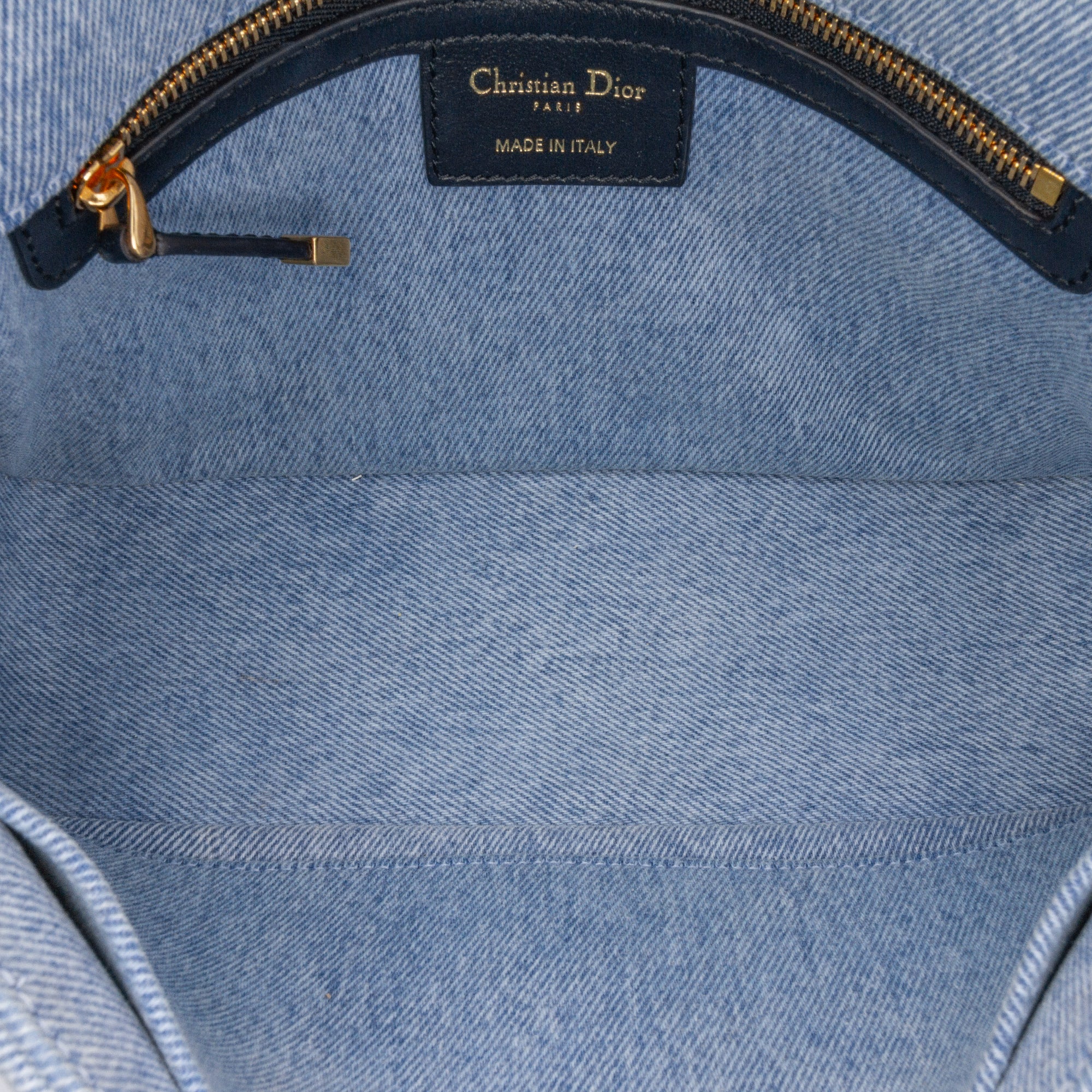Medium Denim Macrocannage Caro Bag