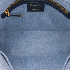 Medium Denim Macrocannage Caro Bag