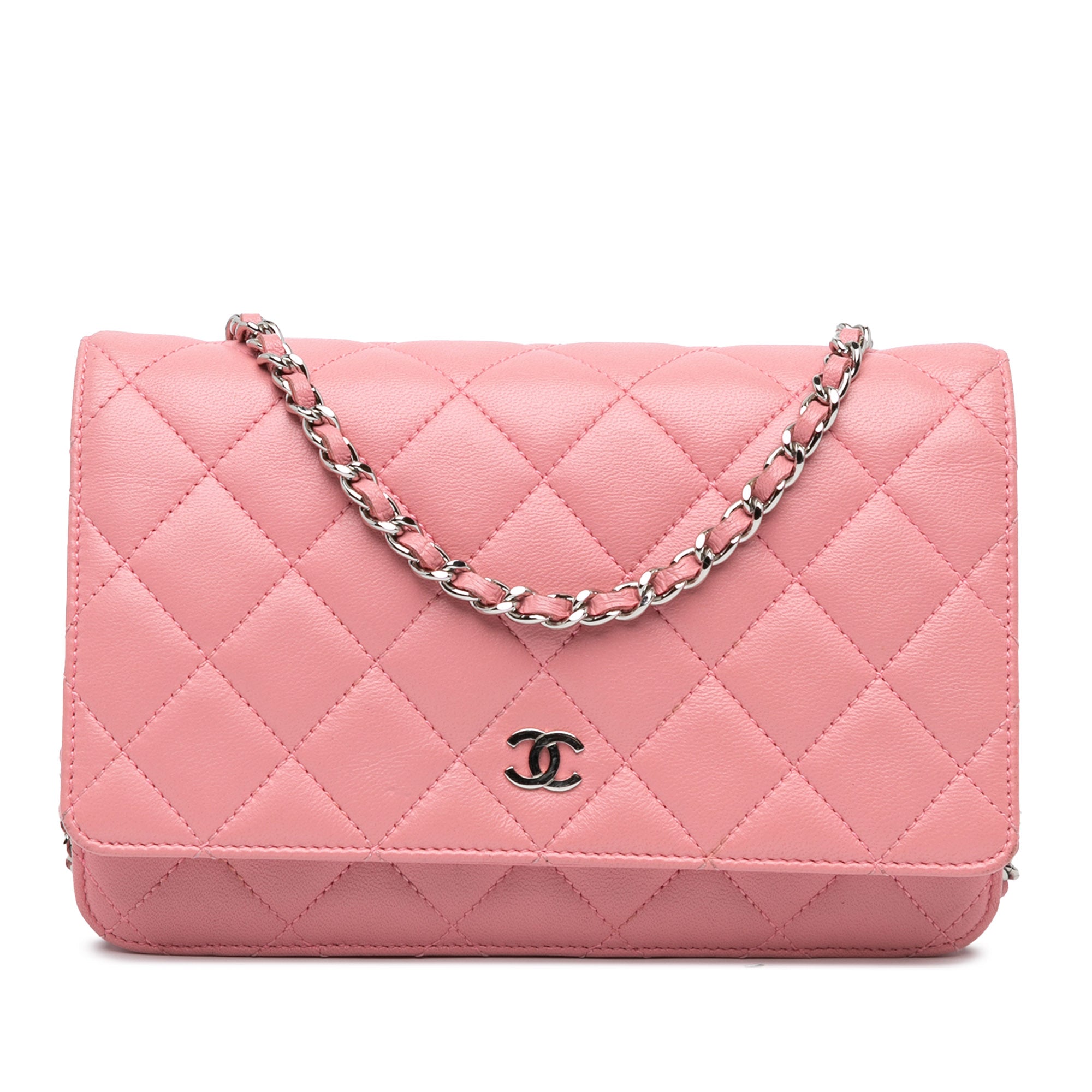 CC Quilted Lambskin Wallet On Chain