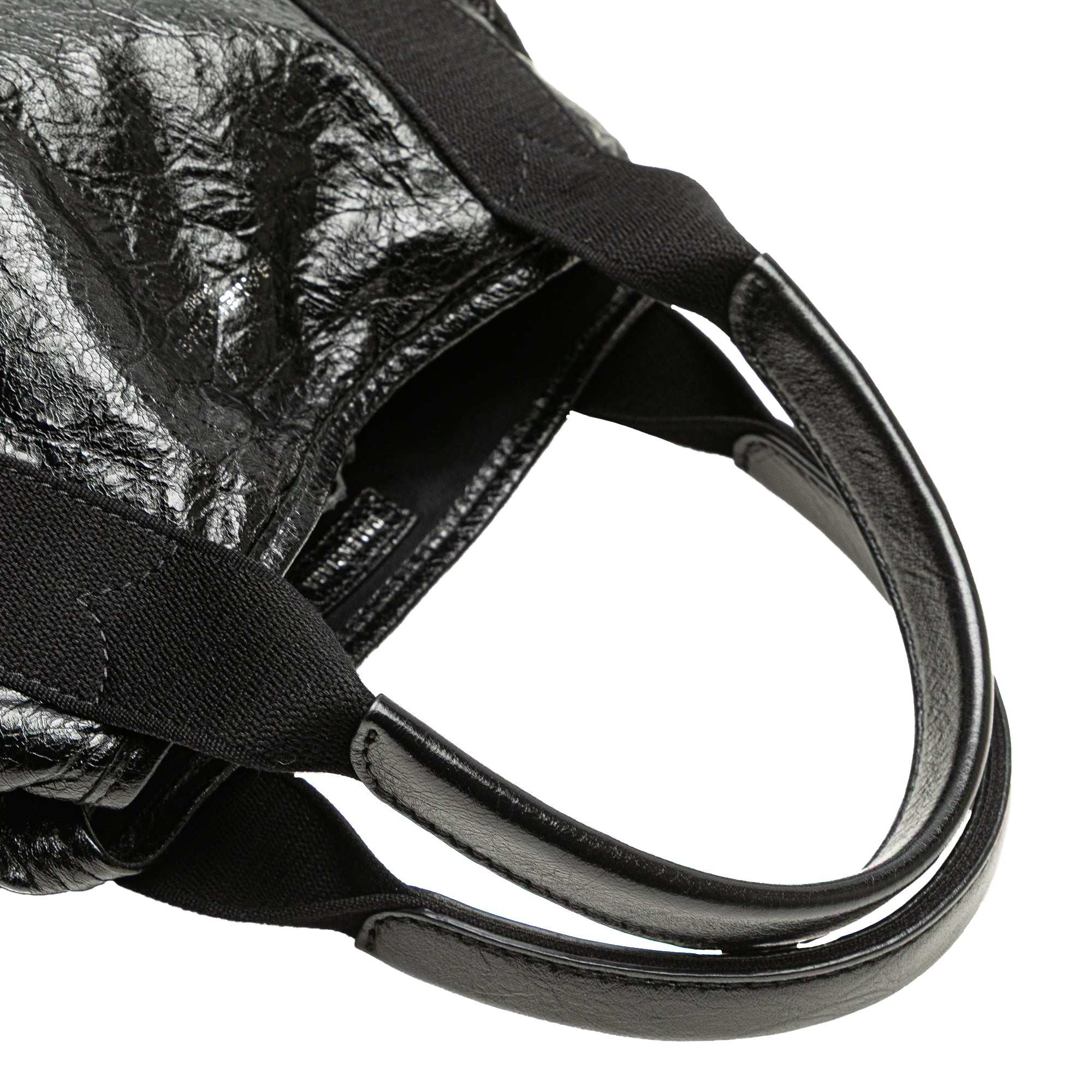 Leather Navy Cabas Tote XS