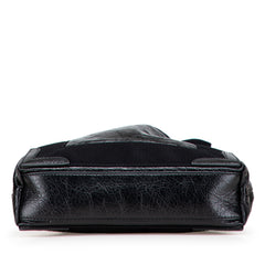 Leather Navy Cabas Tote XS