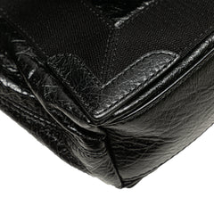 Leather Navy Cabas Tote XS