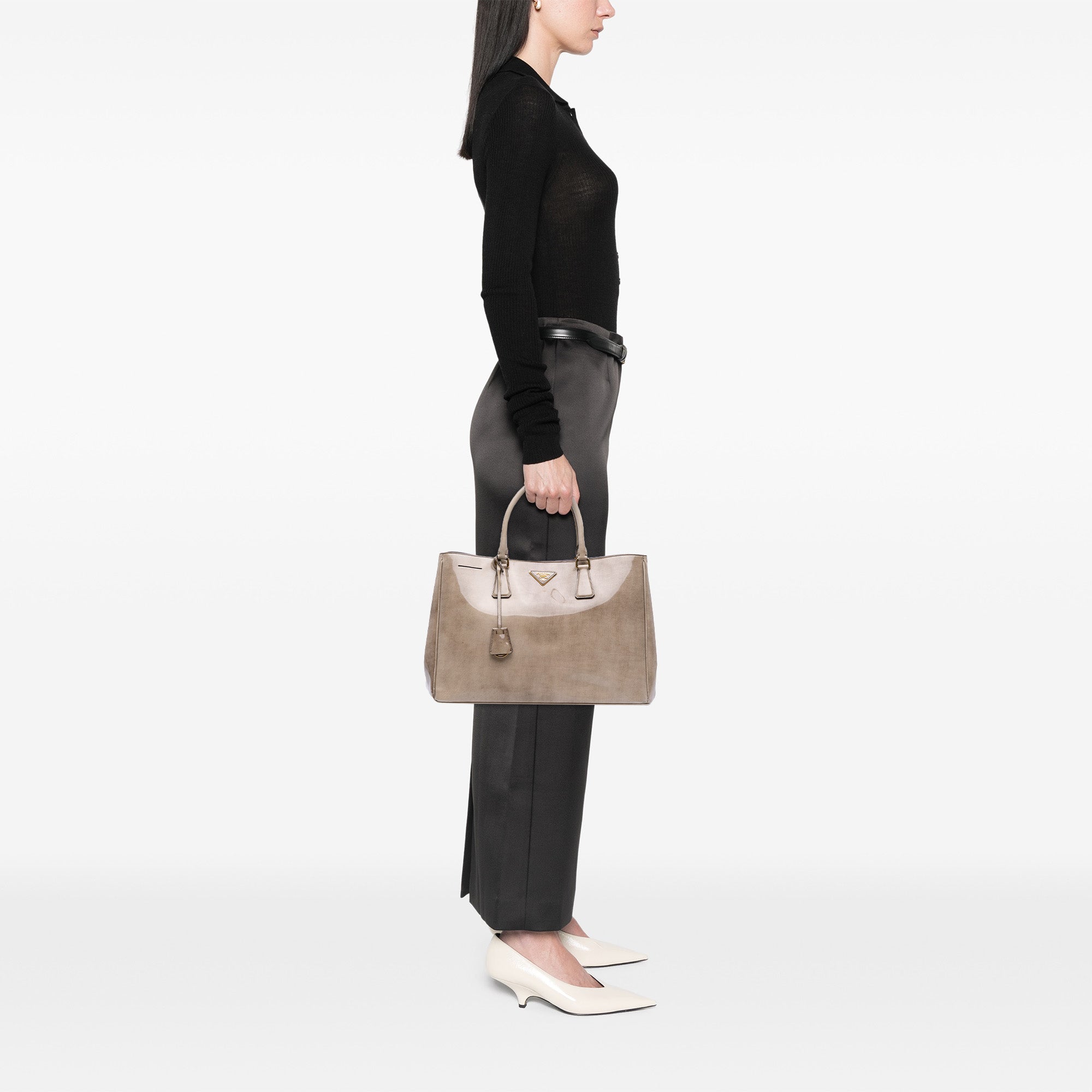 Large Spazzolato Fume Galleria Tote