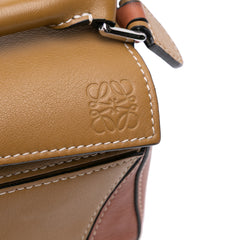 Mini Tricolor Calfskin Puzzle Satchel