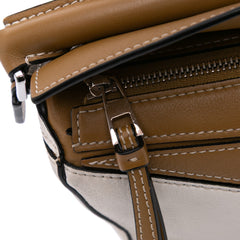 Mini Tricolor Calfskin Puzzle Satchel