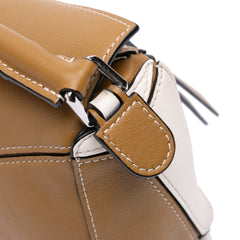 Mini Tricolor Calfskin Puzzle Satchel