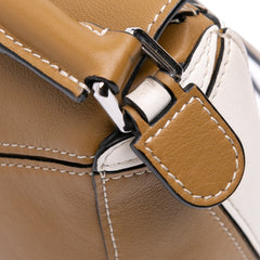 Mini Tricolor Calfskin Puzzle Satchel