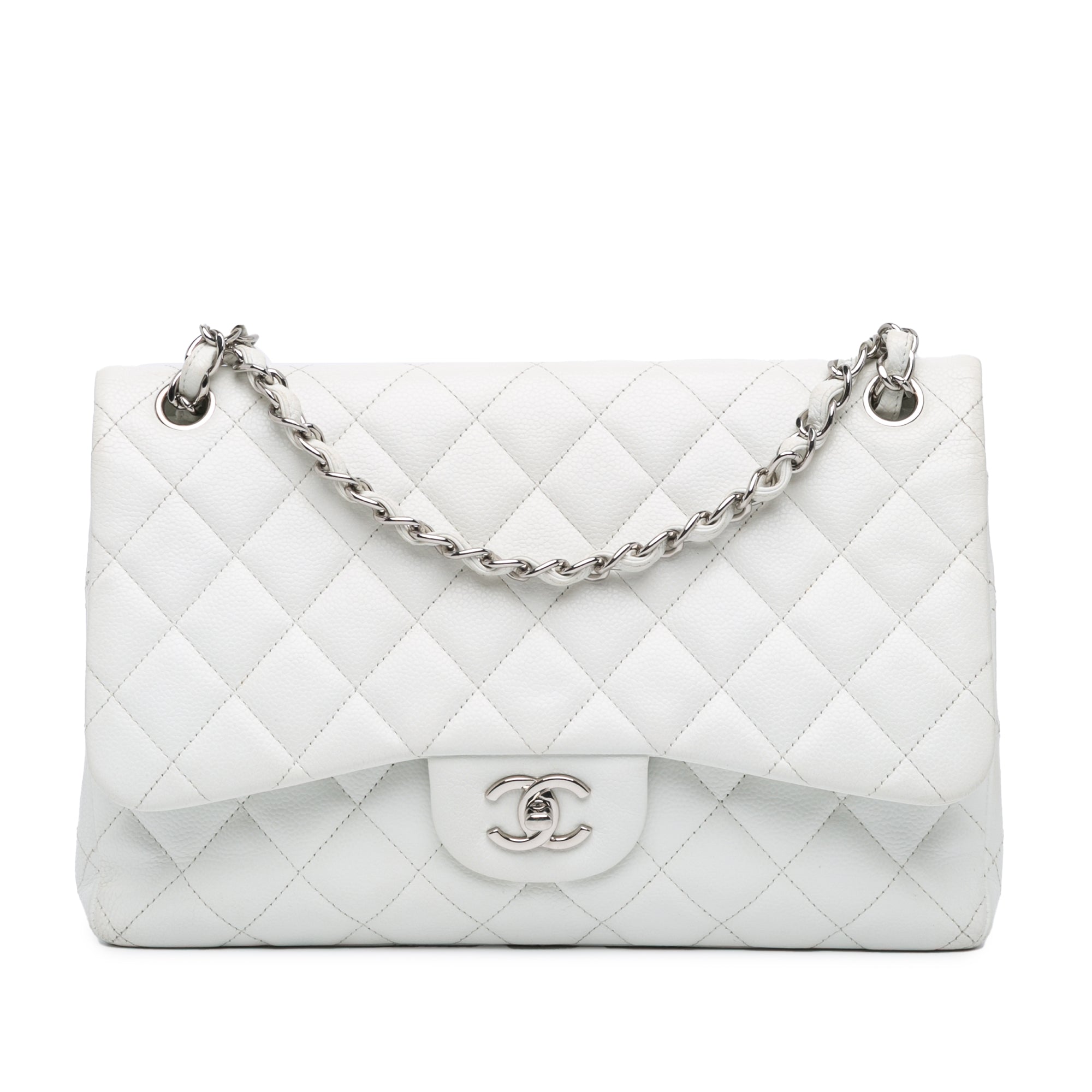 Jumbo Classic Caviar Double Flap