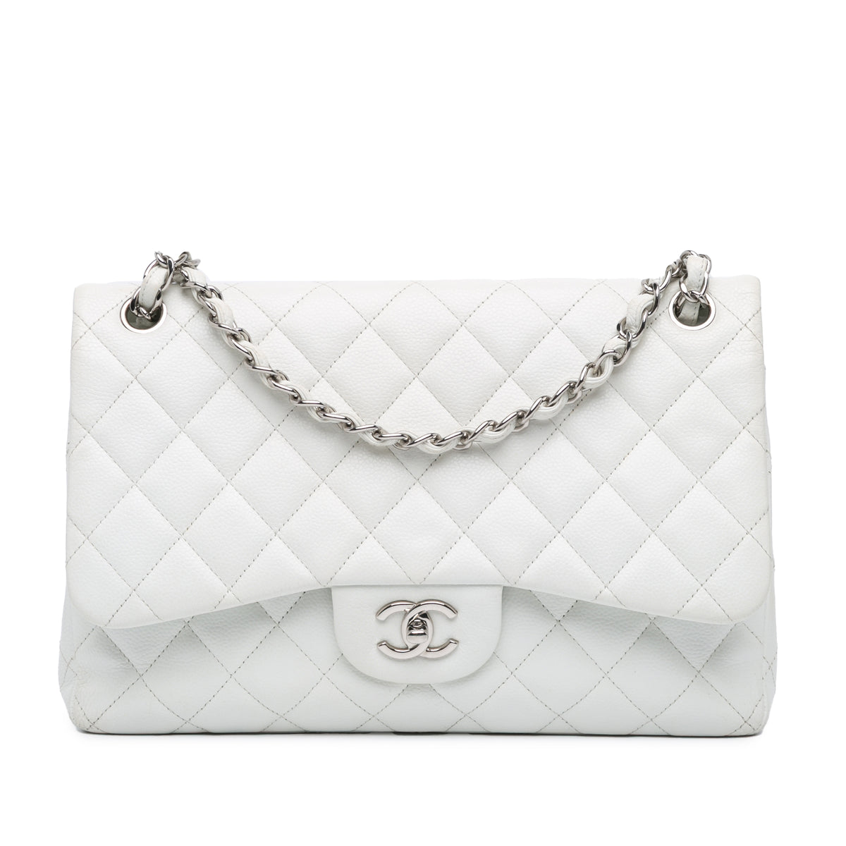 Jumbo Classic Caviar Double Flap