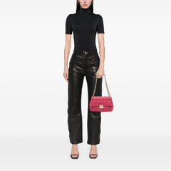 Large Lambskin Cannage Miss Dior Flap