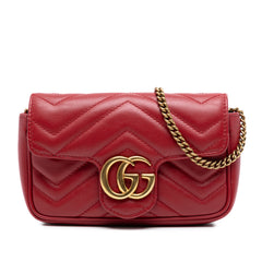 Mini GG Marmont Matelasse Leather Flap Crossbody
