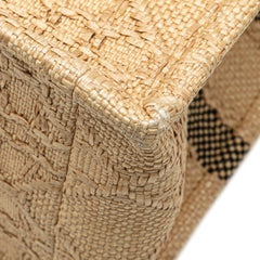 Small Raffia Cannage Book Tote