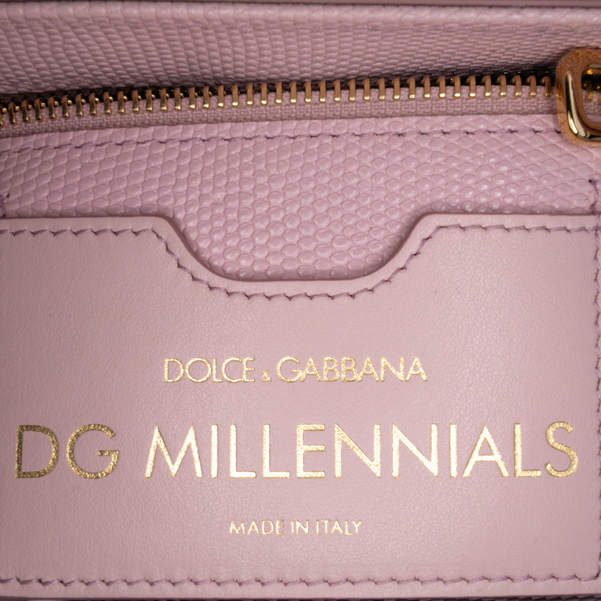 Iguana Embossed Calfskin Crystal Embellished DG Millennials Crossbody