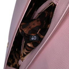 Iguana Embossed Calfskin Crystal Embellished DG Millennials Crossbody