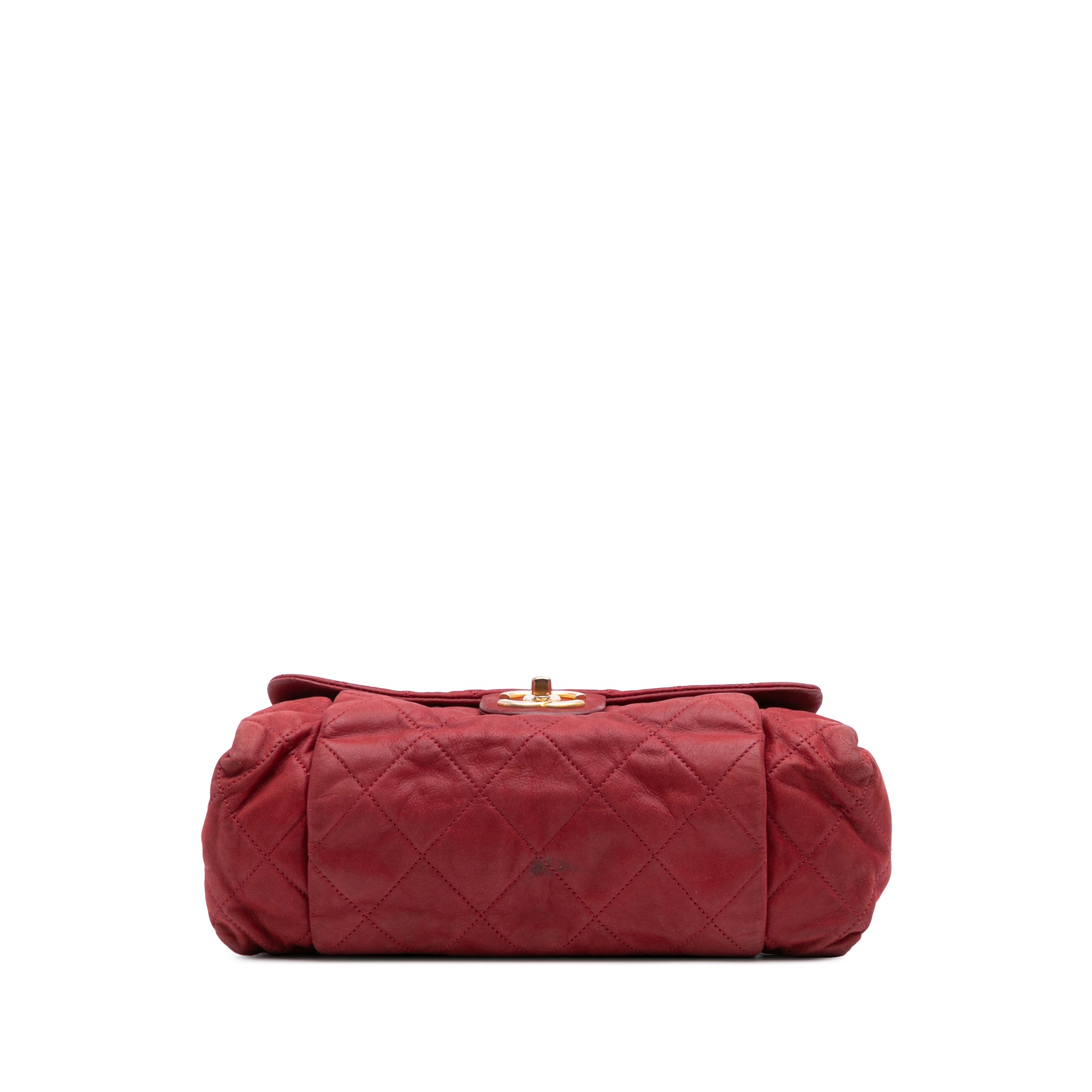 Large Aged Calfskin Chic Quilt Flap
