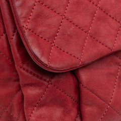Large Aged Calfskin Chic Quilt Flap