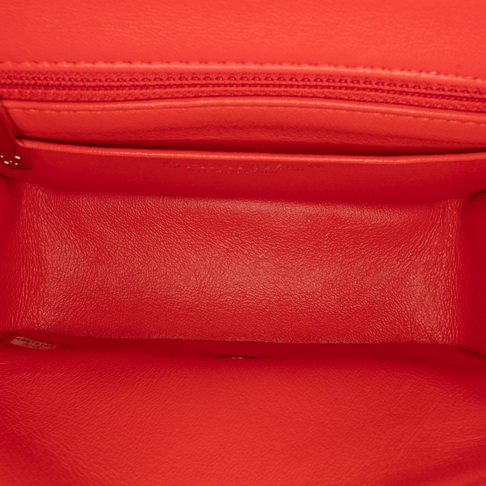 Mini Square Classic Lambskin Single Flap