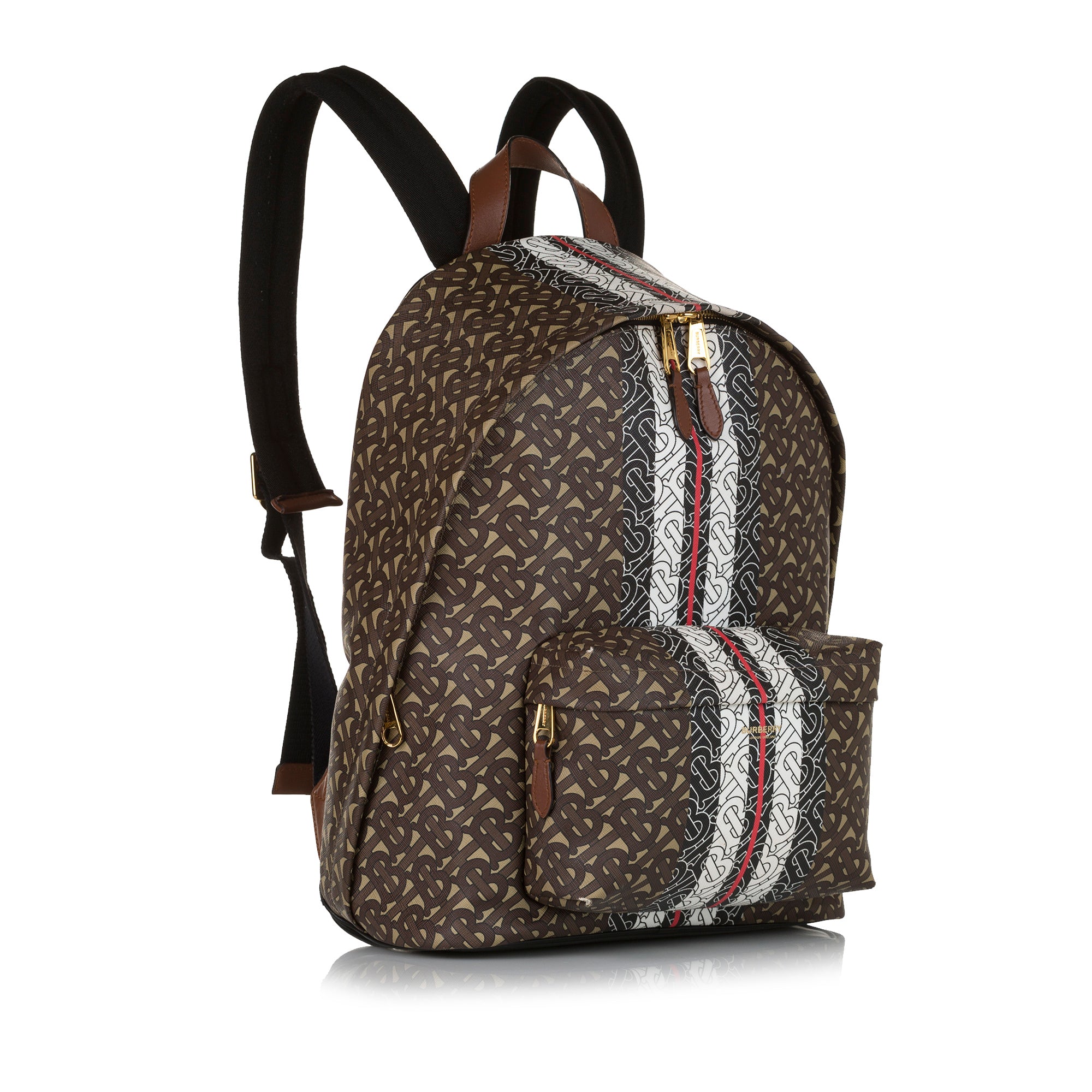 Monogram Stripe Backpack 