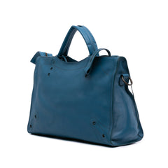 Leather Motocross Blackout City Satchel