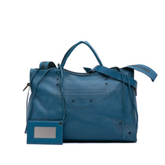 Leather Motocross Blackout City Satchel