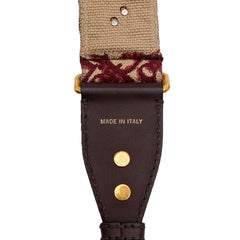 Studded Oblique Canvas Bag Strap