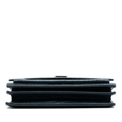 Medium Croc Embossed Calfskin Sunset Flap Crossbody