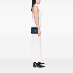 Medium Croc Embossed Calfskin Sunset Flap Crossbody