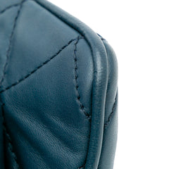 Quilted Lambskin Accordion Flap