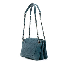 Quilted Lambskin Accordion Flap