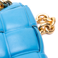 Nappa Intrecciato Padded Chain Cassette Satchel