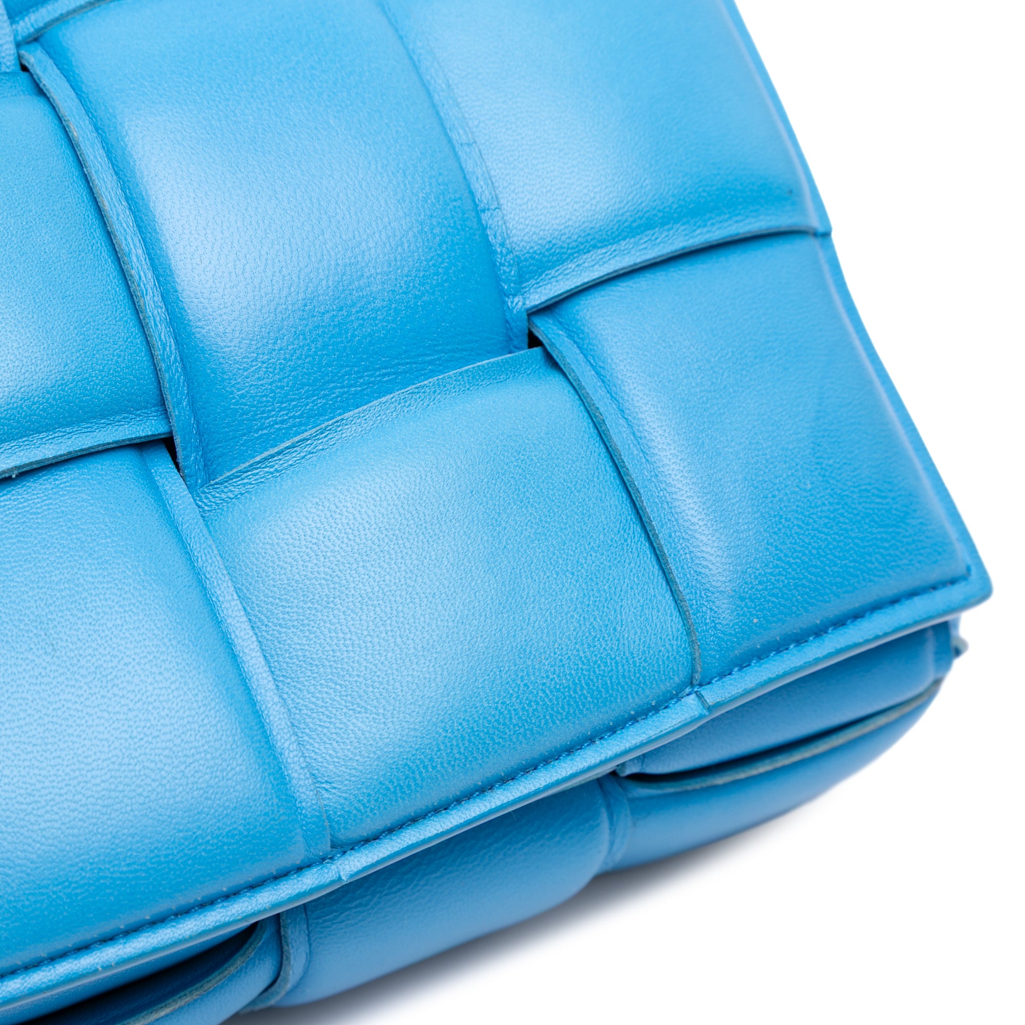 Nappa Intrecciato Padded Chain Cassette Satchel