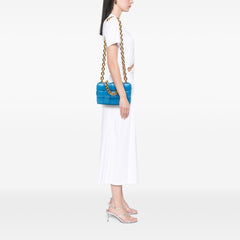 Nappa Intrecciato Padded Chain Cassette Satchel