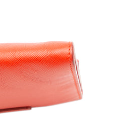 Saffiano Flap Clutch