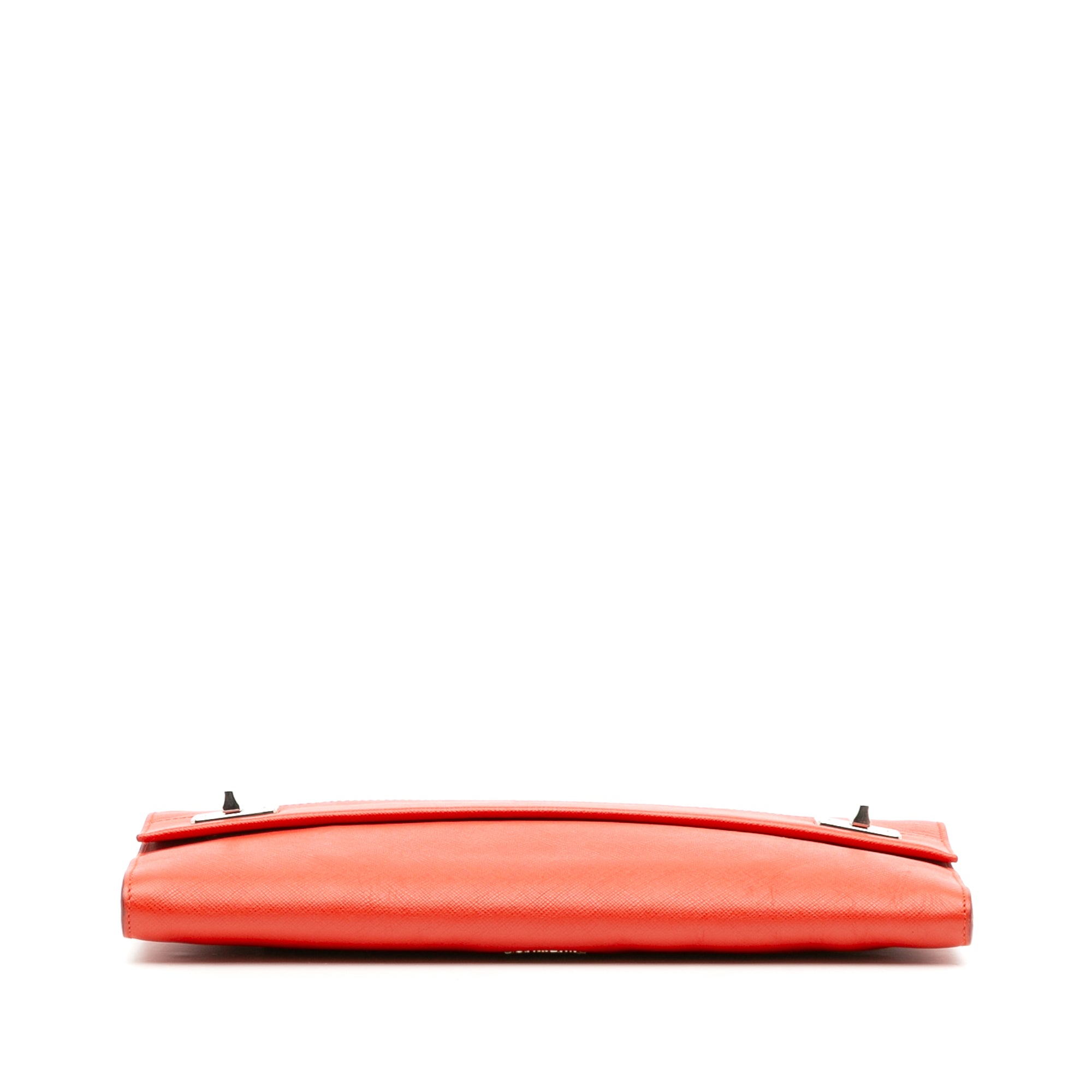 Saffiano Flap Clutch