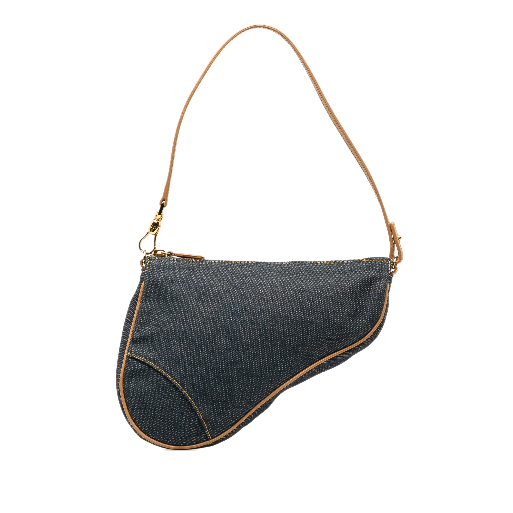 Denim Saddle Pochette_0