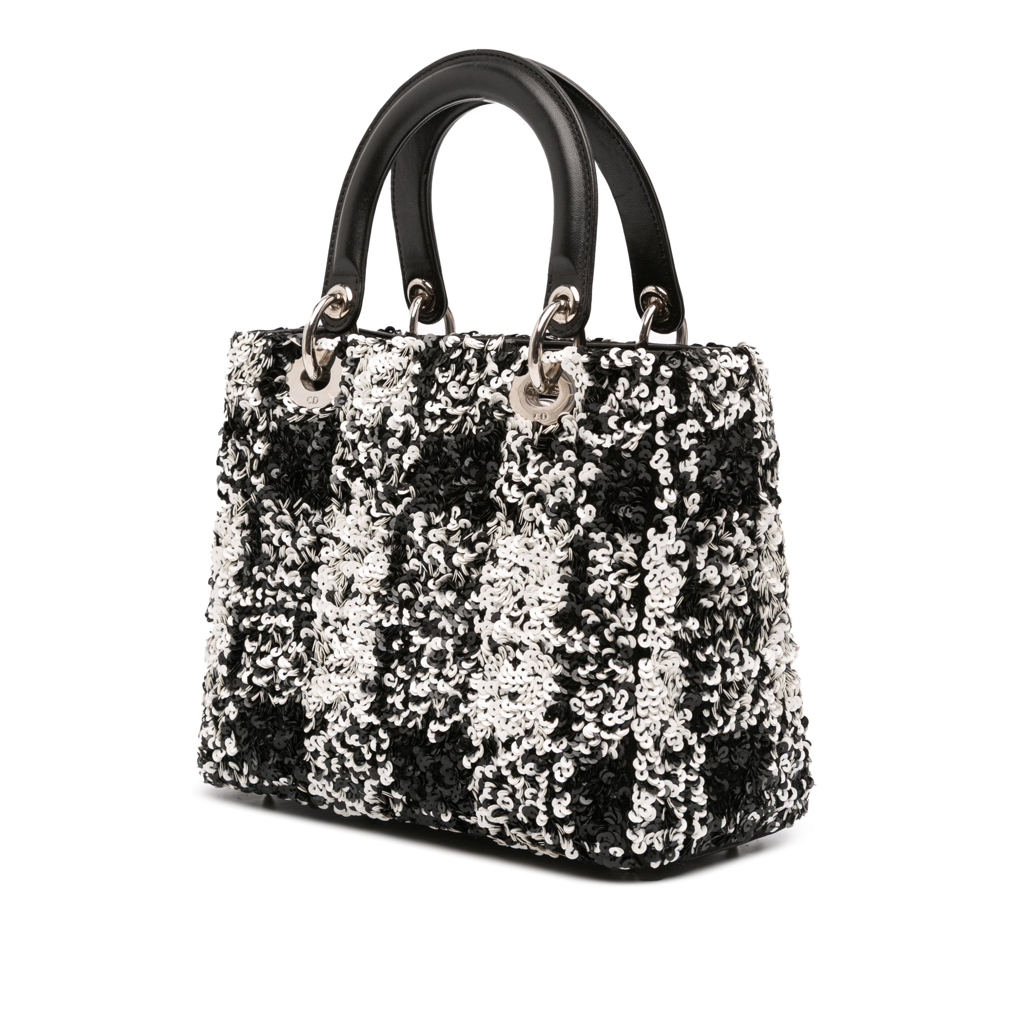 Medium Lambskin Sequin Embellished Lady Dior