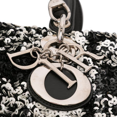 Medium Lambskin Sequin Embellished Lady Dior