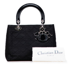 Medium Nylon Cannage Lady Dior