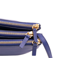 Large Lambskin Trio Crossbody